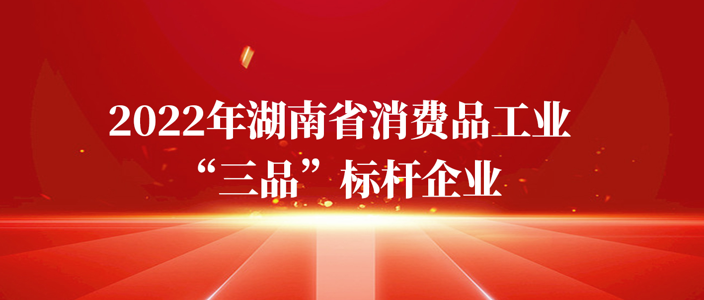 湘丰茶业集团获评2022年湖南省消费品工业“三品”标杆企业